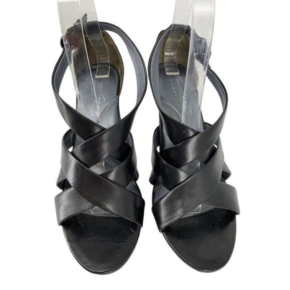 Women Kenneth Cole Ultra High Strappy Heels Leather Platform Hottie Sz 8.5 3761 - Picture 3 of 11